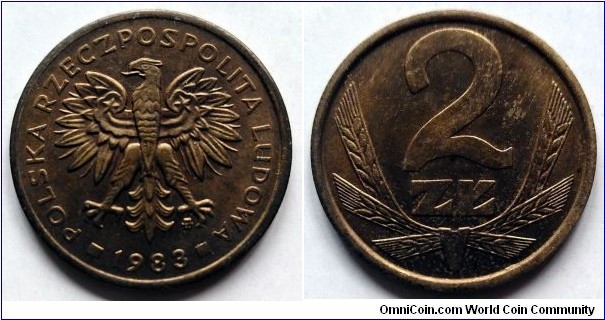 Poland 2 złote.
1983