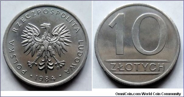 Poland 10 złotych.
1984 (II)