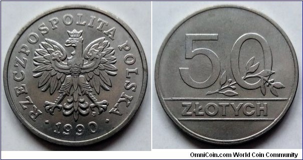Poland 50 złotych.
1990 (II)