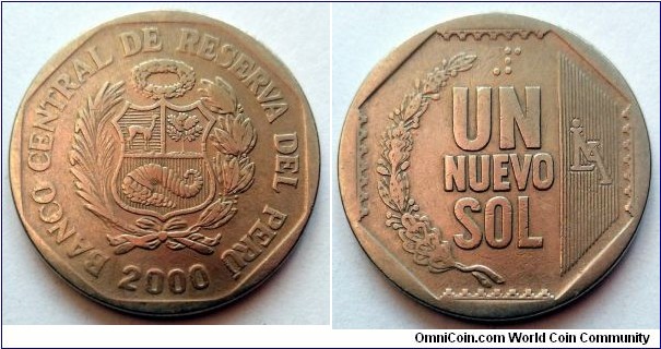 Peru 1 new sol.
2000