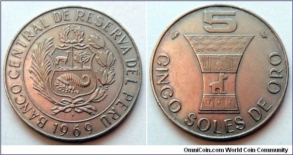 Peru 5 soles.
1969 (II)