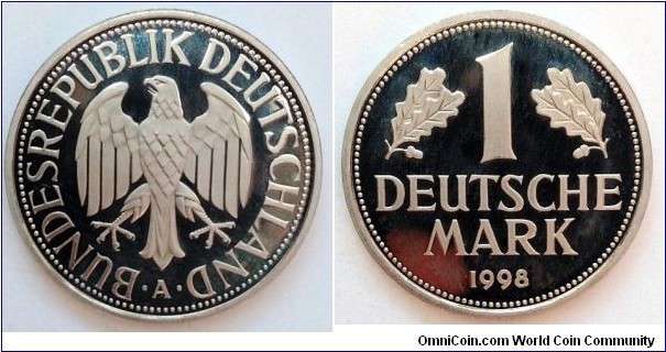 Germany 1 mark.
1998 A - Proof