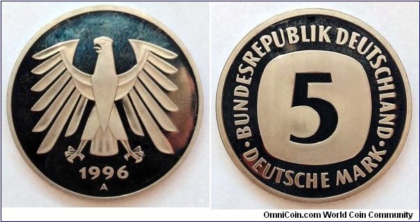 Germany 5 mark.
1996 A - Proof