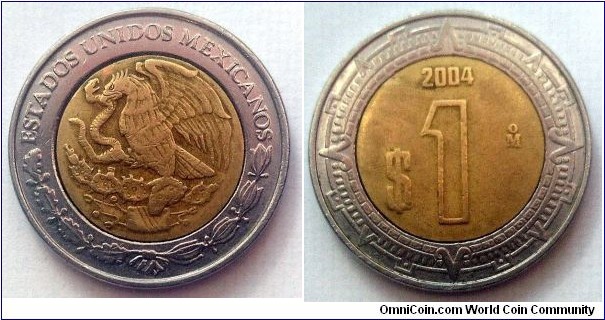 Mexico 1 peso.
2004