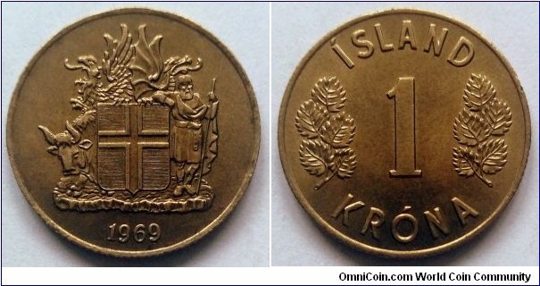 Iceland 1 króna.
1963