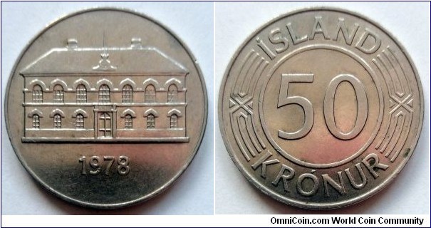 Iceland 50 krónur.
1978