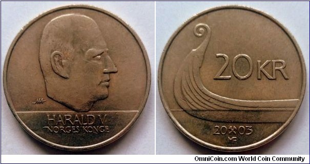 Norway 20 kroner.
2003