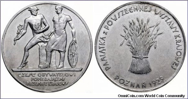 Polish medal - Universal National Exposition, Poznań 1929