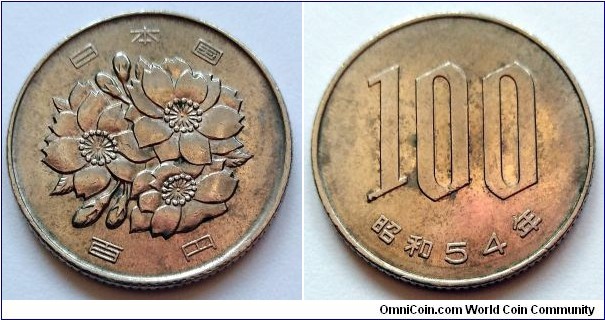 Japan 100 yen.
1979