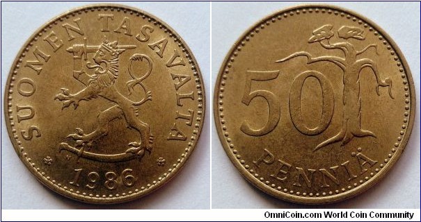 Finland 50 pennia.
1986 N