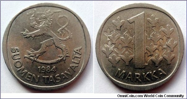 Finland 1 markka.
1984 N