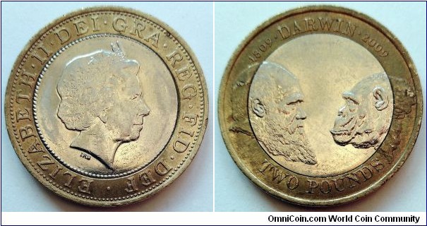 2 pounds. 2009, 200th Anniversary of the birth of Charles Darwin.