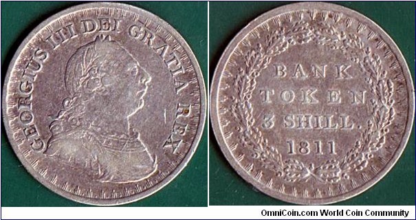 Great Britain 1811 3 Shillings.