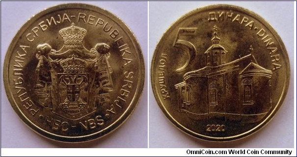 Serbia 5 dinara.
2020