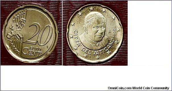 20 Euro cents - Pontificate of Benedict XVI