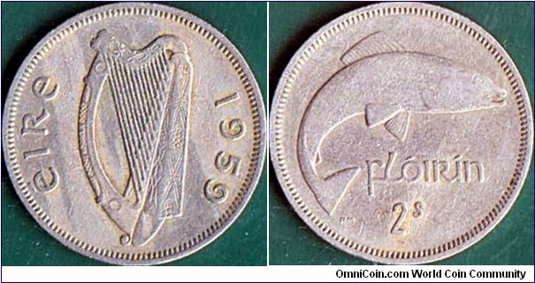 Ireland 1959 1 Florin (2 Shillings).