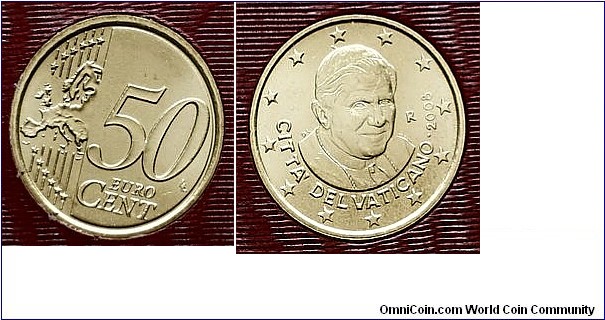 50 Euro cents - Pontificate of Benedict XVI