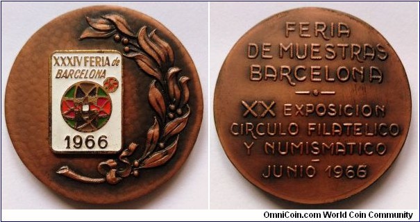 Spanish medal - Philatelic and Numismatic Exhibition.