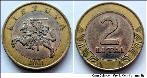 Lithuania 2 litai.
2001 (II)