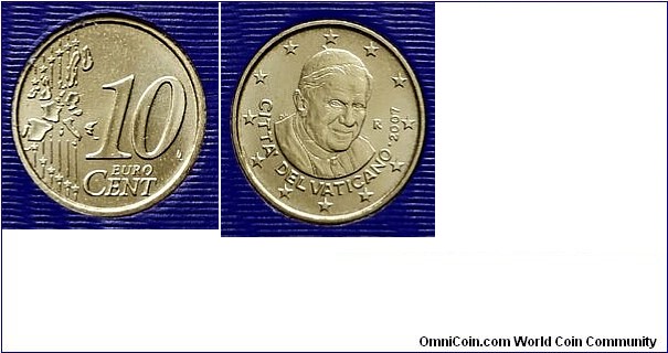 10 Euro cents - Pontificate of Benedict XVI