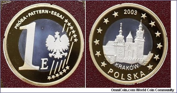 Poland 1 Euro Pattern - Kraków