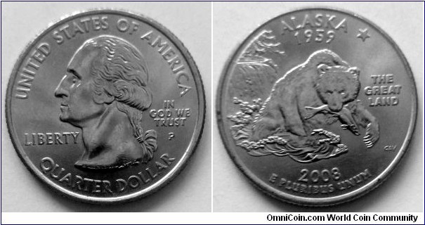 2008 P State quarter - Alaska