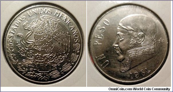 Mexico 1 peso.
1981