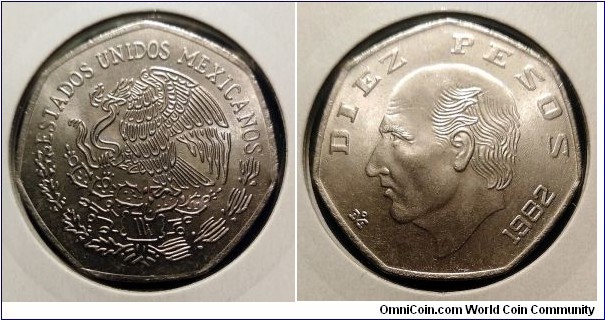 Mexico 10 pesos.
1982