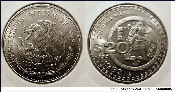 Mexico 20 pesos.
1982