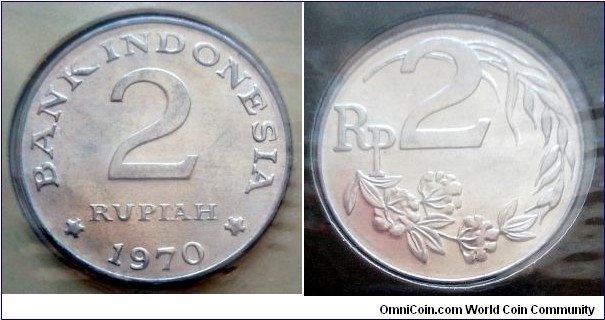 Indonesia 2 rupiah.
1970 (II)