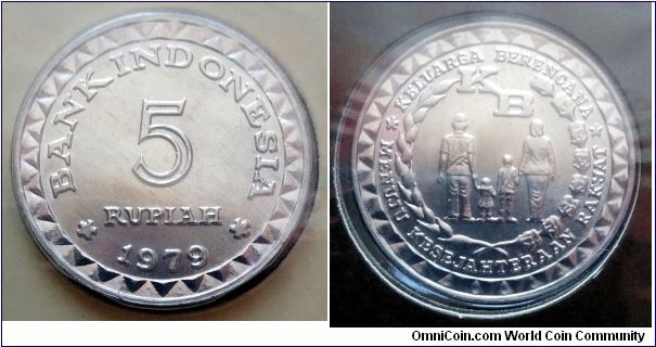 Indonesia 5 rupiah.
1979 (II)
