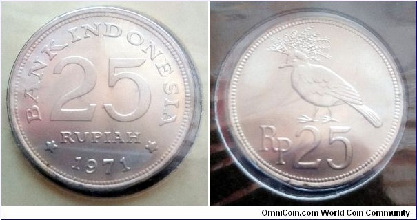 Indonesia 25 rupiah.
1971 (II)
