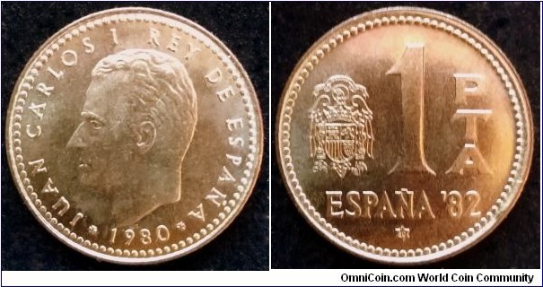 Spain 1 peseta.
1980 (1980) 1982 FIFA World Cup