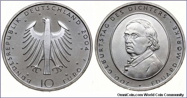 Germany 10 Euro - Eduard Mörike

