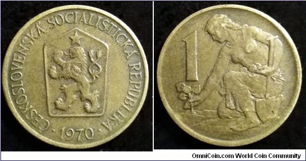 Czechoslovakia 1 koruna. 1970