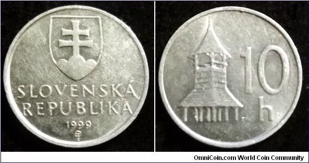 Slovakia 10 halierov.
1999