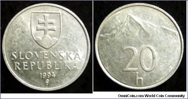 Slovakia 20 halierov.
1994
