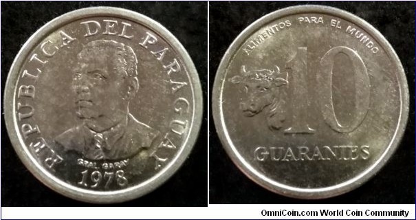 Paraguay 10 guaranies.
1978, F.A.O. (II)