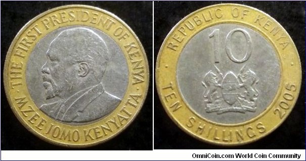 Kenya 10 shillings.
2005 (II)