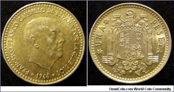 Spain 1 peseta.
1966 (1975)