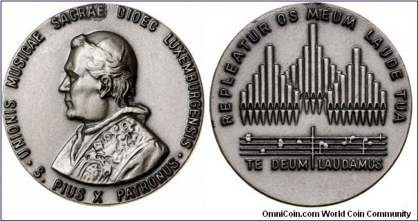 Luxembourg medal - Unionis Musicae Sacrae Dioec Luxemburgensis.