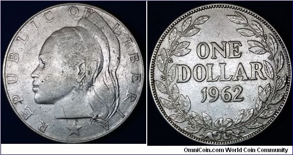 1 dollar, Silver (.900), 34 mm