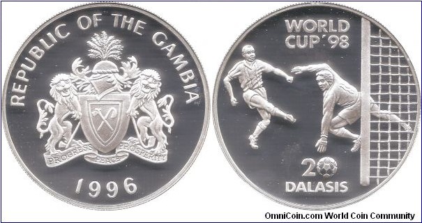 20 Dalasis 1996 Gambia