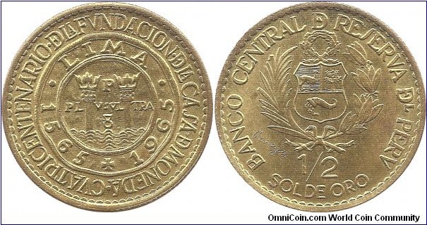 1/2 Sol 1965 Peru