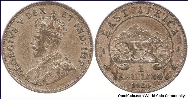 1 Shilling 1924 East Africa