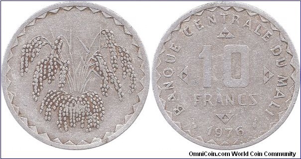 10 Francs 1976 Mali