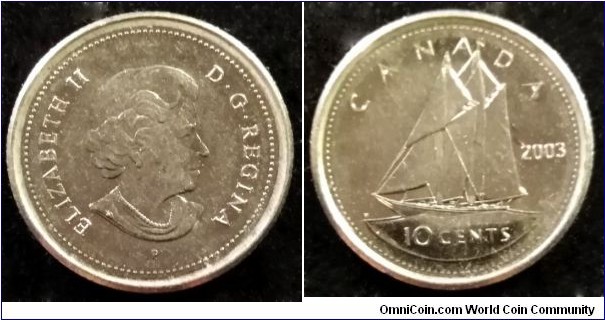 Canada 10 cents.
2003 
