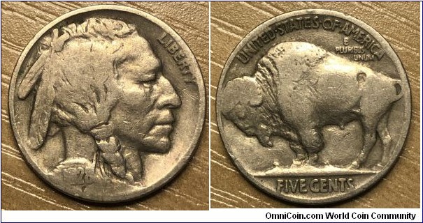 1928 Buffalo nickel 