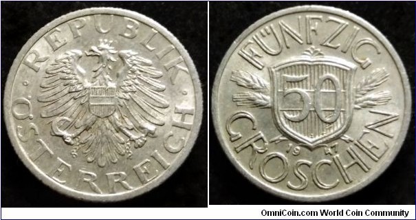 Austria 50 groschen.
1947 (II)