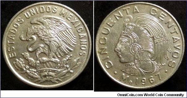 Mexico 50 centavos.
1967 (II)